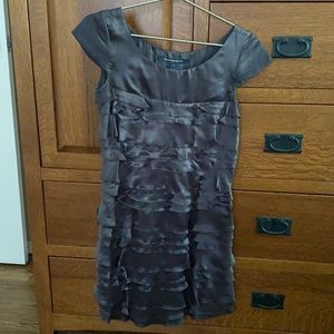 French Connection silk ruffle dress